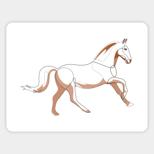 Gallop - line horse Magnet